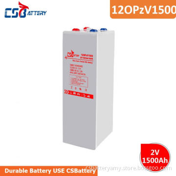 CSBattery 2V1500ah Tubular Deep Cycle GEL Battery for solar/data center